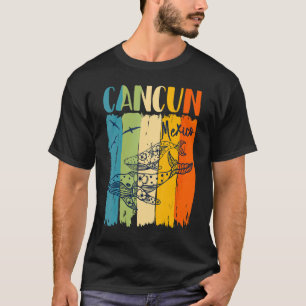 Camiseta Baleia Retrô Cancelar México Correspondente Famíli