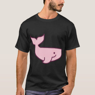Camiseta baleia rosa desenho fofo