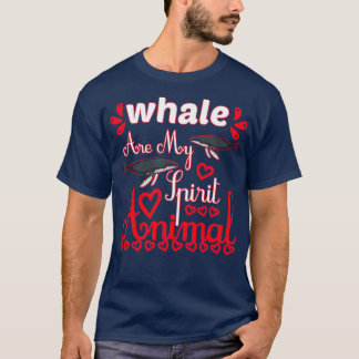 Camiseta Baleia são minha lista de presentes de golfinhos d
