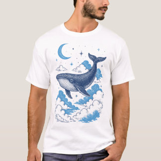 Camiseta Baleia Sonhadora do Céu