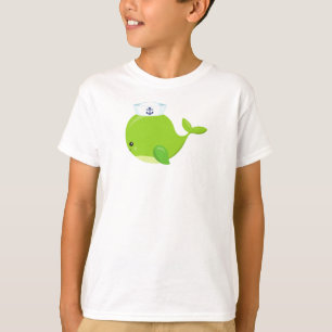 Camiseta Baleia-vela, Baleia-branca, Baleia-bebê, Baleia-ve