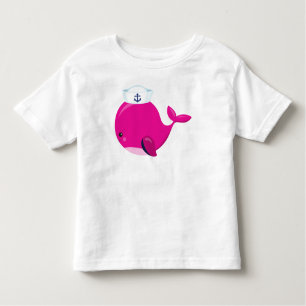 Camiseta Baleia-vela, baleia-pequena, baleia-branca, baleia