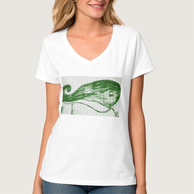 Camiseta baleia verde (Frente)
