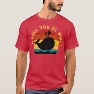 Camiseta Baleia você é meu Retro Vintage Valentinex27s Dia