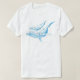 Camiseta Baleias azuis (Frente do Design)