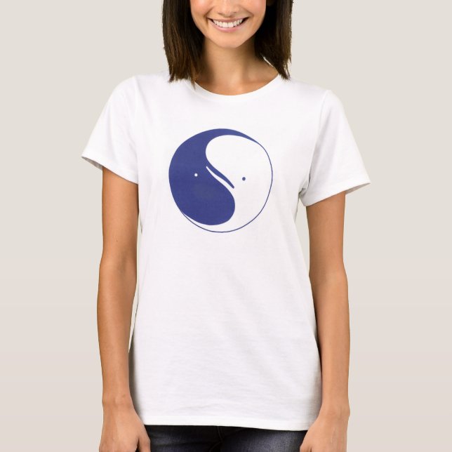 Camiseta Baleias de Yin Yang (Frente)