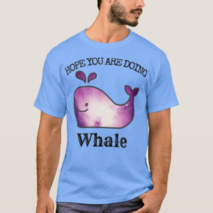 Camiseta Baleias espaciais roxas no espaço