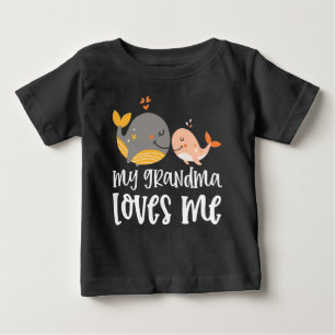 Camiseta Baleias 🐳 neto Presente Minha Avó Me Ama