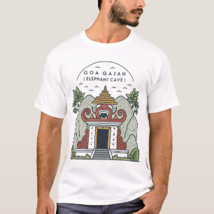 Camiseta Bali Goa Gajah (Caverna do Elefante)