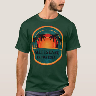 Camiseta Bali Indonesia Beach Retro Sunset