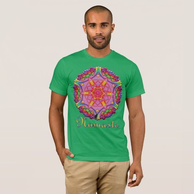 Camiseta Bali Namaste Caleidoscópio (Frente Completa)