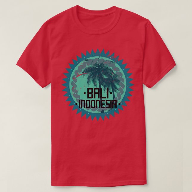Camiseta Bali tropical Indonésia (Frente do Design)
