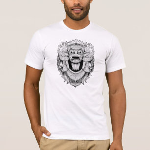 Camiseta balinês art barong desenho bali