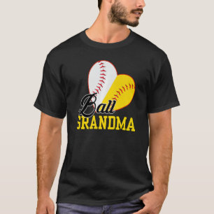 Camiseta Ball Avó Softball Baseball Para Dia de as mães