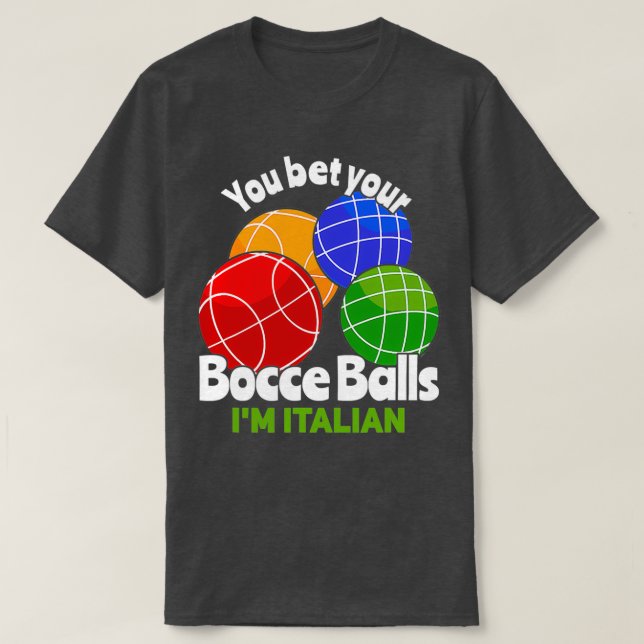 Camiseta Ball Bocci T, Boliche italiana (Frente do Design)