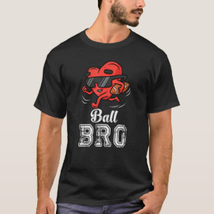 Camiseta Ball Bro Heart American Football Brother Valentin