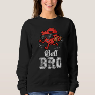 Camiseta Ball Bro Heart American Football Brother Valentin