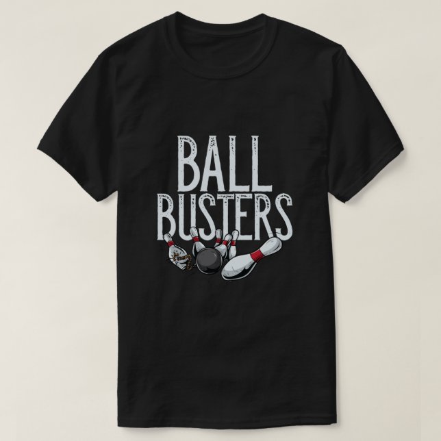 Camiseta Ball Busters, Funny Bowling Team Name  Essential (Frente do Design)