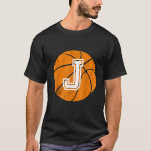 Camiseta Ball - Letra Inicial J Monograma Para Placa De Bas
