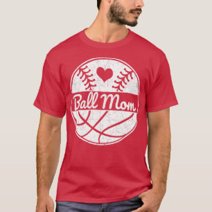 Camiseta Ball Mãe Baseball Basball Amor Sofball Mãe