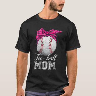Camiseta Ball Mãe Dia de as mães Teeball Mãe Vintage Mess
