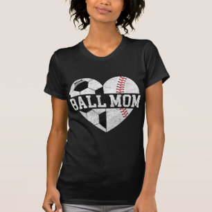 Camiseta Ball Mãe, Diversão De Beisebol, Mãe