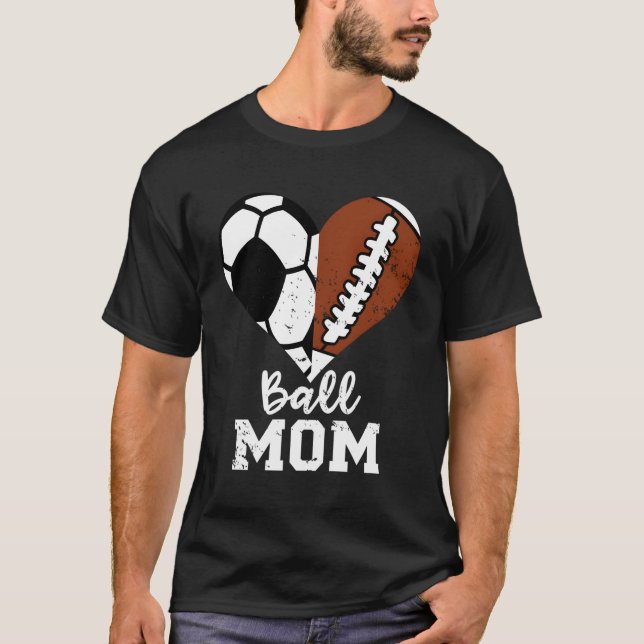 Camiseta Ball Mãe Ele Futebol Mãe (Frente)