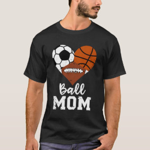 Camiseta Ball Mãe Futebol de Basquete Mãe