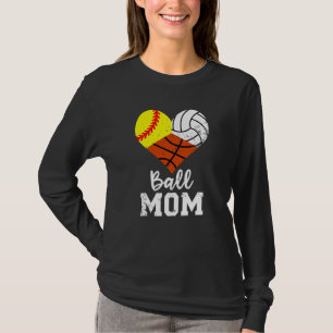 Camiseta Ball Mãe Softball Basquete de Voleibol Mãe 1