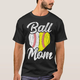 Camiseta Ball Mamãe Baseball Softball Equipe Esportiva