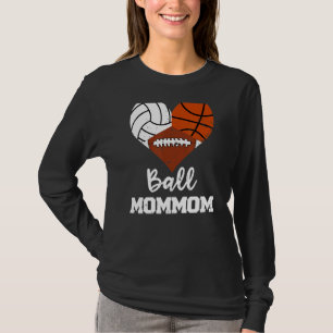 Camiseta Ball Mamãe Heart Voleibol Futebol M
