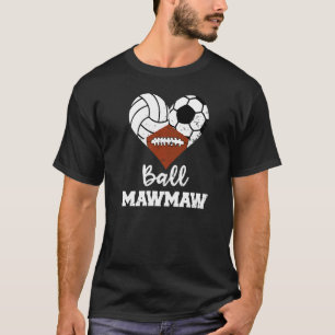 Camiseta Ball Mawmaw Heart Soccer Futebol de Voleibol