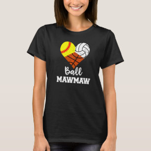 Camiseta Ball Mawmaw Heart Sofball Voleibol M