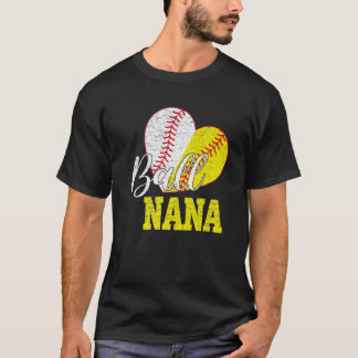 Camiseta Ball Nana Both Of Softball Baseball Gifts Women Mo