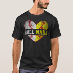 Camiseta Ball Nana Softball Baseball No Dia Das Mulheres
