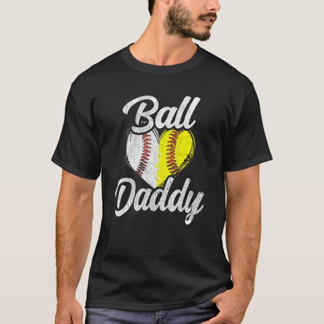 Camiseta Ball Pai Baseball Team Esporte (Frente)