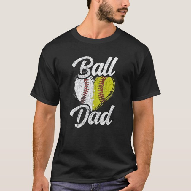 Camiseta Ball Pai Baseball Team Esporte (Frente)
