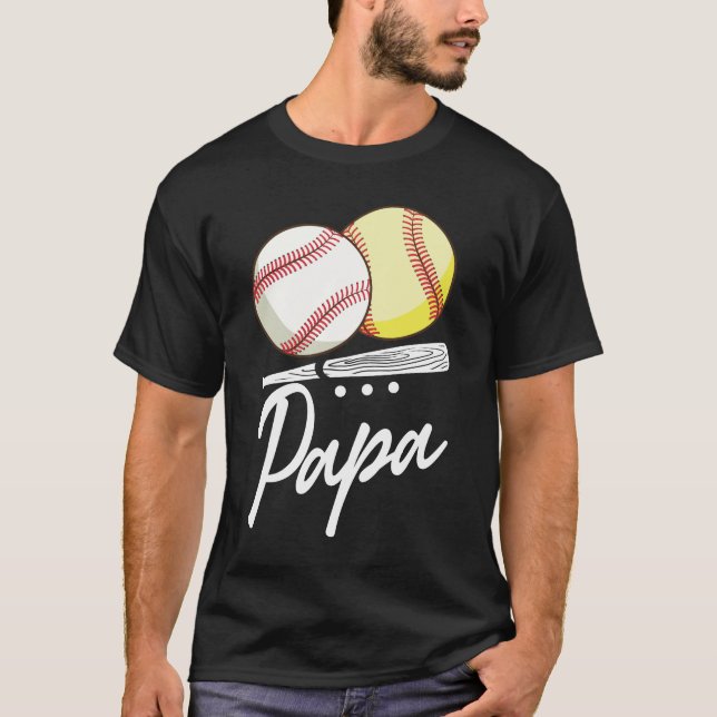 Camiseta Ball Papa Baseball Softball (Frente)