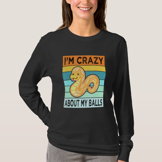 Camiseta Ball Python Cobra Mãe Pai Para Homens Mulheres Cri (Frente)