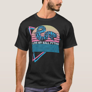 Camiseta Ball Python Cobra Retro I Love My Ball Python