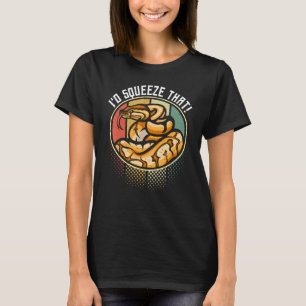 Camiseta Ball Python Herpetologista Pun Para Uma Cobra De B