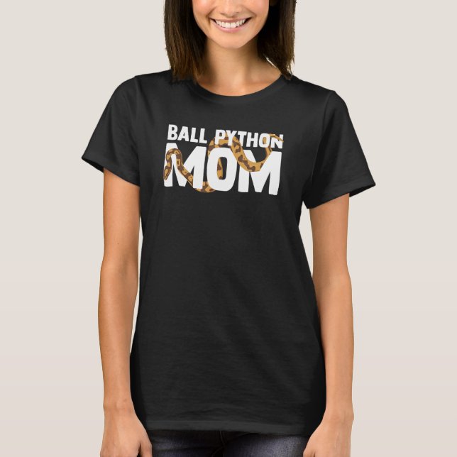 Camiseta Ball Python Mãe Cobra Pet Proprietário Animal Ball (Frente)
