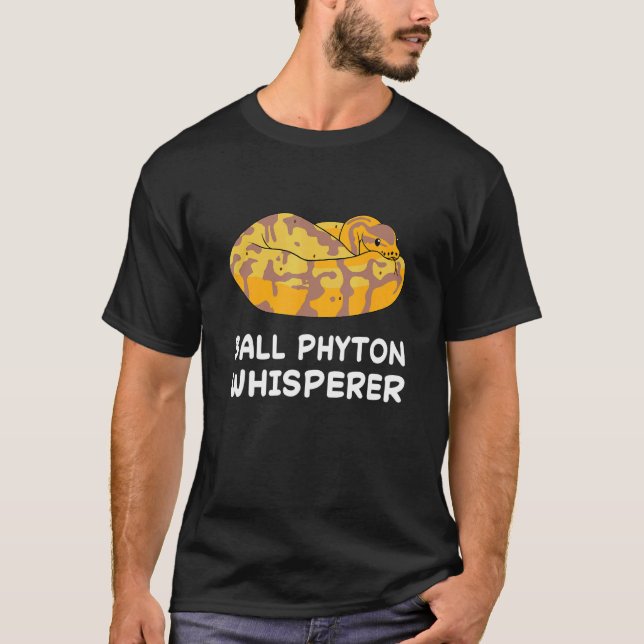 Camiseta Ball Python Whisperer Cobra Repltile Herpetologist (Frente)
