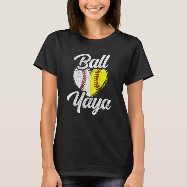 Camiseta Ball Yaya Baseball Team Esporte (Frente)