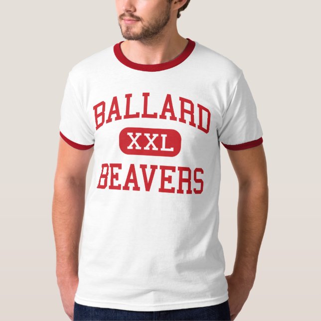 Camiseta Ballard - castores - alto - Seattle Washington (Frente)