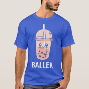 Camiseta Baller Bonita Boba Tea Bubble Tea Anime Kawaii Nek