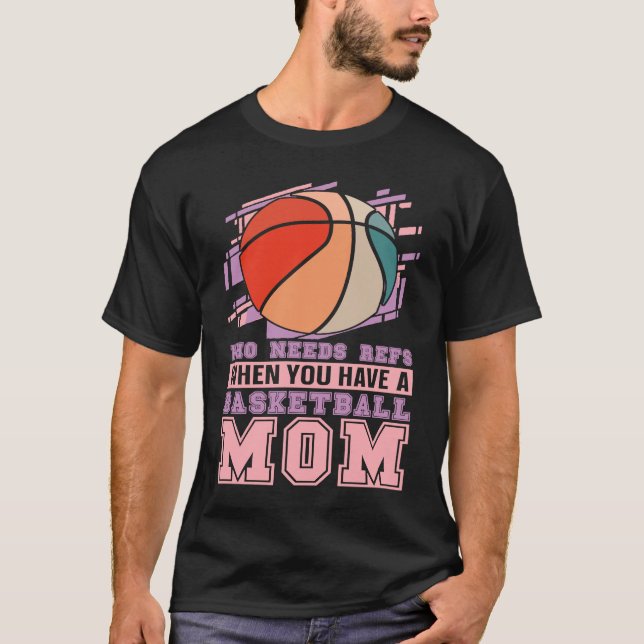 Camiseta Baller Mother  Streetball Player Bball Hoops Baske (Frente)