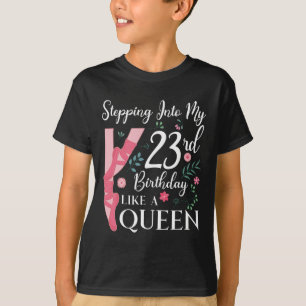 Camiseta Ballerina 23º Aniversário Rainha Balé Celeb