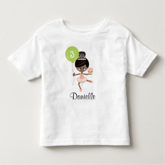 Camiseta Ballerina Aniversário Criança Toddler Shirt Africa