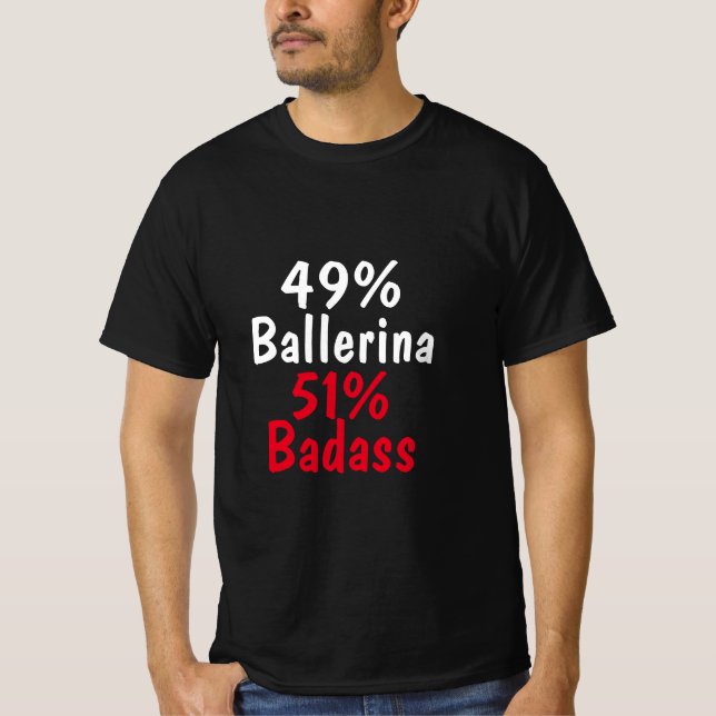 Camiseta Ballerina Badass (Frente)
